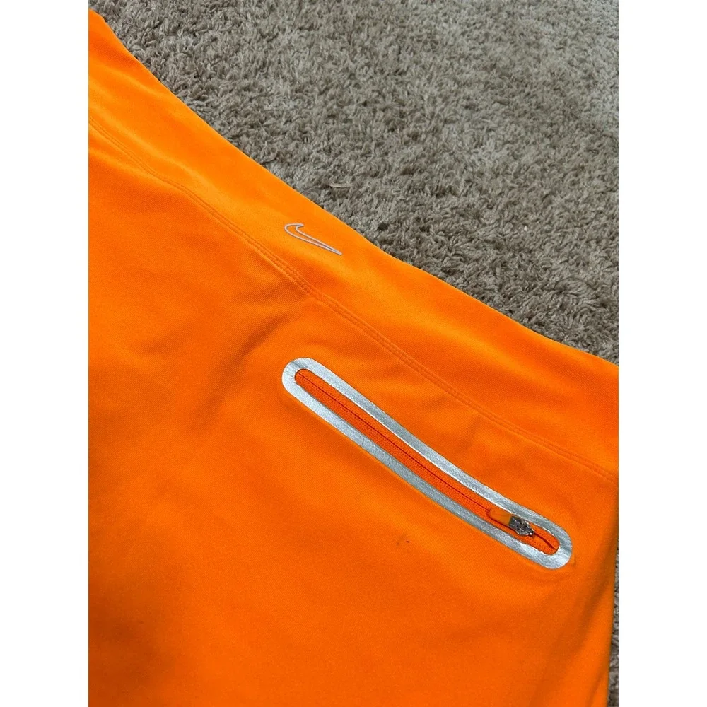 Nike Golf Tour Performance Orange Dri-FIT Skort Zipper Pockets Womens Large